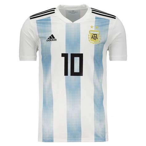 As primeiras imagens da camisa foram publicadas nas redes sociais da seleção e contou com isso porque a fornecedora é a mesma, e a camisa da argentina pode ter algumas semelhanças em. Camisa Adidas Argentina Home 2018 10 Messi - FutFanatics