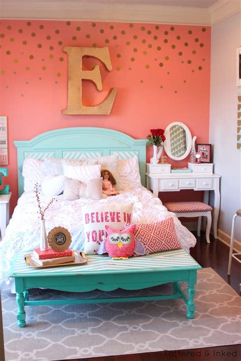 Check spelling or type a new query. Coral & Aqua Girl's Room Makeover | Girls bedroom teal ...