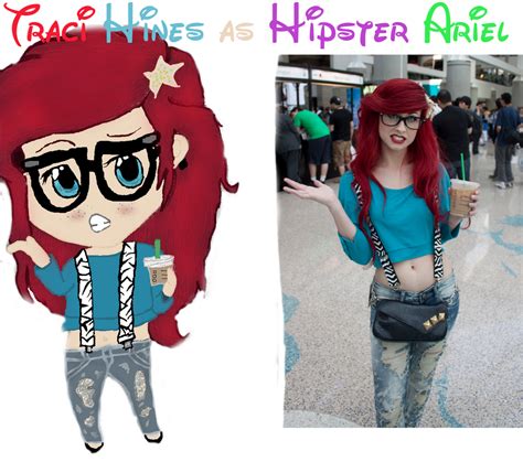 Chibi Hipster Ariel Colored By Kaylasage On Deviantart
