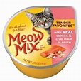 Meow Mix Market Select Adult Cat Food size: 2.75 Oz, Salmon & Crab, 1-10 yrs, Tuna | Cat food ...