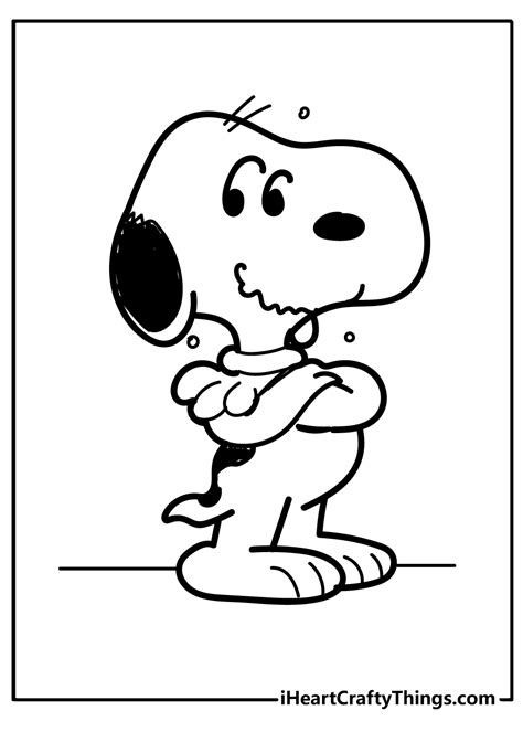 Snoopy Coloring Pages To Print