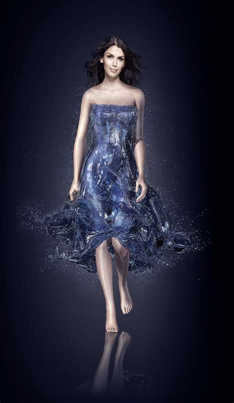 Water Dress 3d Model On Behance