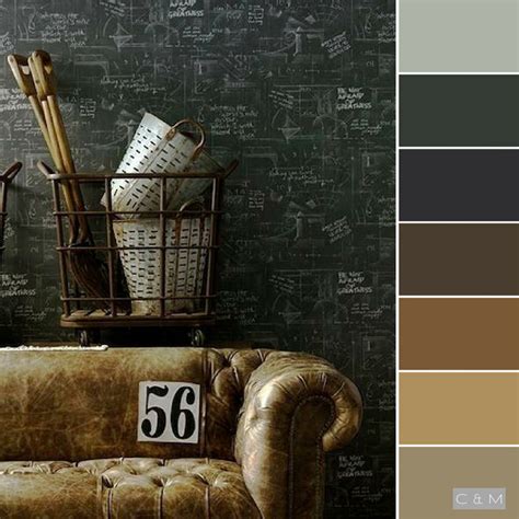 Palette Industrial Color Scheme Basement Wall Colors Interior