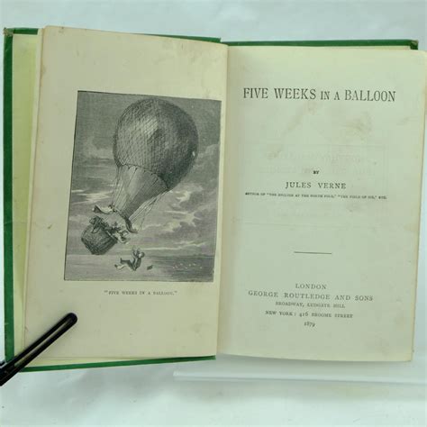 Five Weeks In A Balloon By Jules Verne Rare And Antique Books