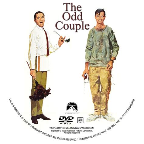Join our movie community to find out. The Odd Couple (1968) - Custom DVD Labels - The Odd Couple ...