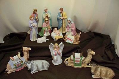 Joseph porcelain figurine homco 5603 nativity scene replacement home interiors christmas decor. Rare HOME INTERIOR 10 piece NATIVITY SET - no. 5604 + 5605 ...