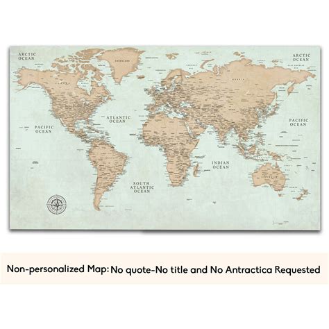 hanging world map detailed world map travel map document your travels map canvas map rustic