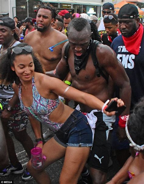 Throw Back Usain Bolt Parties Hard At A Carnival In Trinidad Photos