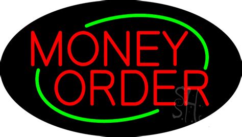 Red Money Order Animated Neon Sign Money Orders Neon Signs