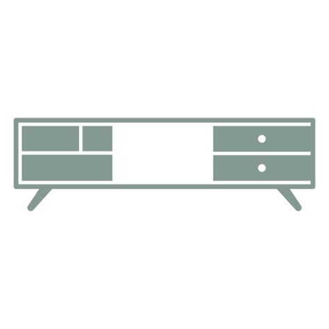 Tv Stand Silhouette Transparent Png And Svg Vector File