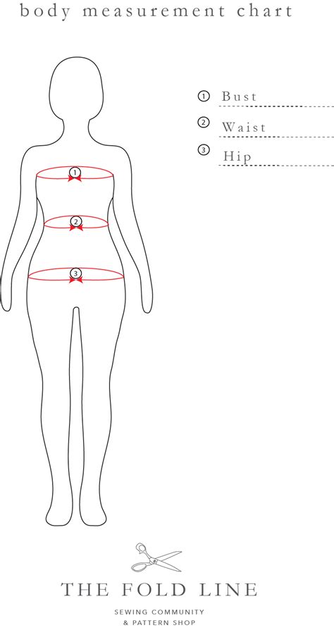 Free Printable Body Measurement Chart For Sewing