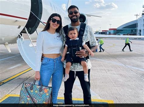 Hardik Pandya Off For Vacation With Wife Natasa Stankovic And Son Ahead