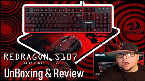 Unboxing Redragon S107 Gaming Keyboard Mouse Combo Youtube