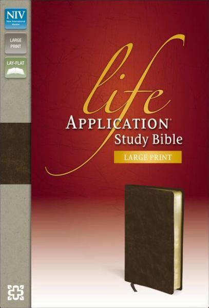 Niv Life Application Study Bible Thumb Indexed Distressed Brown
