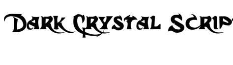 Dark Crystal Script Font