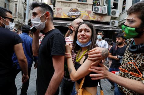Turkish Police Fire Tear Gas To Disperse Pride March In Istanbul Metro Us