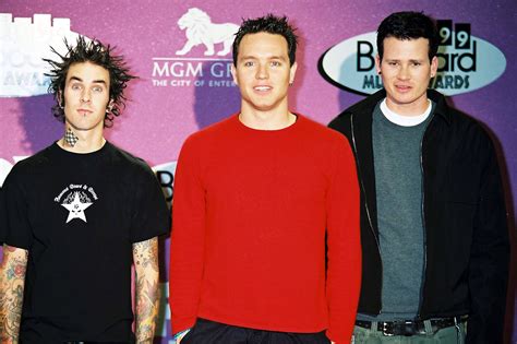 Blink 182 Members Young And Now Mark Hoppus Travis Barker Life And Style