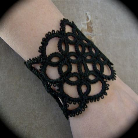 Tatted Lace Cuff Bracelet Illusion Etsy