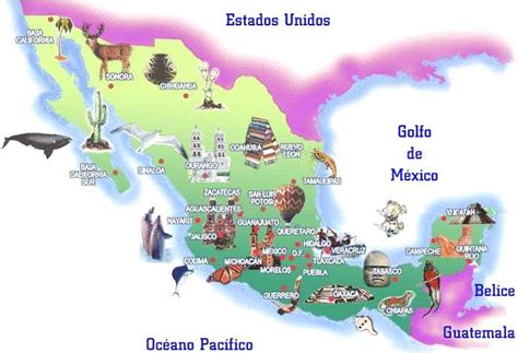 Conocer Todo México Por Hacer Mapa Turístico Viajes Y Turismo México