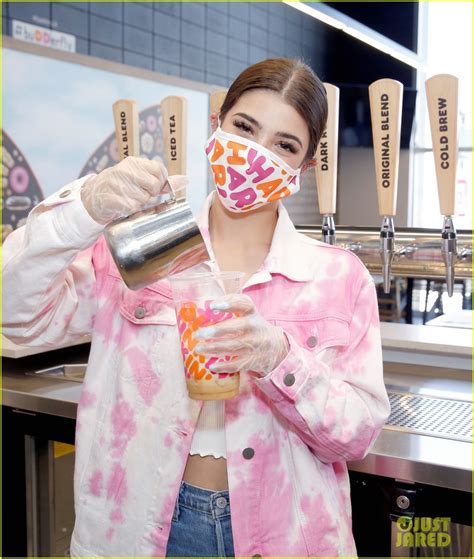 Full Sized Photo Of Charli Damelio Gets Her Own Dunkin Donuts Drink The