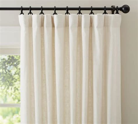 Pure Linen Curtains 100 European Linen Drapes Drapery Panel Etsy