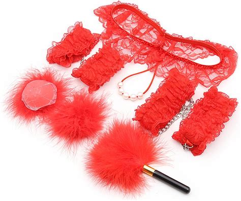 Chen Yong Ming Fashion 6pcs Set Sex Bondage Kit Restraints Fetish Lace Handcuff