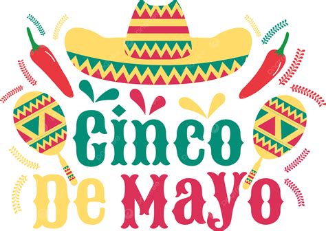 Diseño De Cinco De Mayo Con Sombrero Y Chile Png Cinco De Mayo