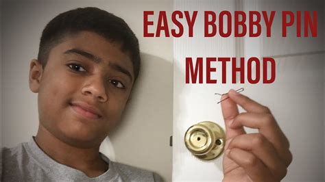 With the second bobby pin your putting a little pressure to the direction that the lock turns which causes but wouldn't each pin fall back down without the bobby pin pushing up on it? How To Unlock A Bathroom Door From The Outside With A ...