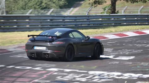 Video Porsche Cayman GT Spied At The Ring Looks Good Sideways