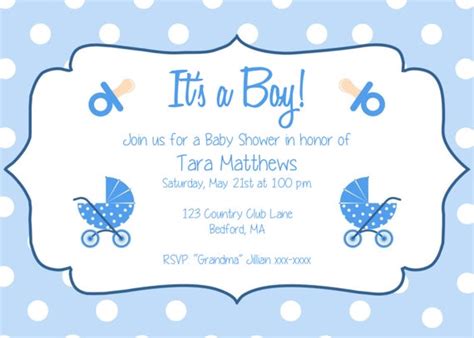 Vip birthday free psd flyer template. Boy Baby Shower Party Invitation Template It's a