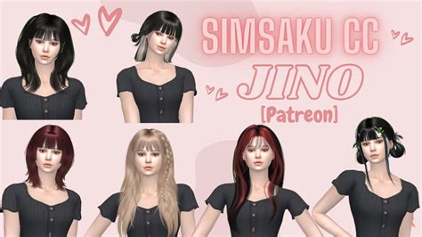 Sims 4 Korean Hair Cc [ Creator Jino ] Youtube