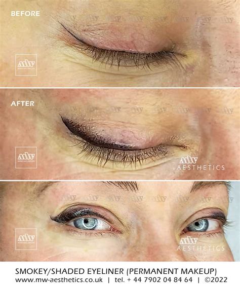 Semi Permanent Makeup Eyeliner Before And After