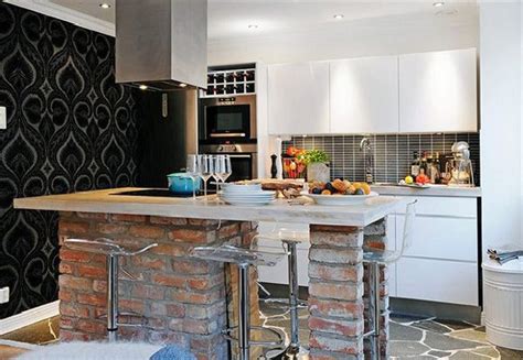 Modern kitchen apartment interior design ideas (24 images). Small Studio Apartment Kitchen Design