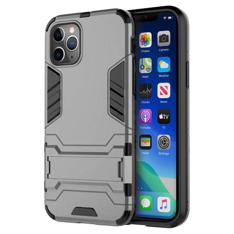 Slim Armour Shockproof Case For Apple Iphone 11 Pro Max Grey