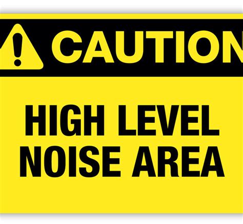 Caution High Level Noise Area Label Phs Safety
