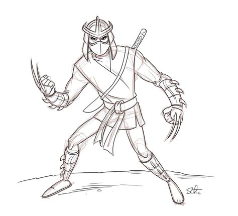 Together with them, you will fight the shredder, climb the highest roof of the house and eat pizza, as well. Shredder Drawing at GetDrawings | Free download