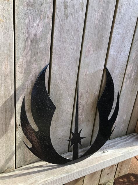 Star Wars Jedi Order Symbol Metal Wall Art Personalized Etsy