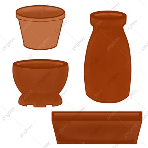 Potting Clay Clipart Transparent Png Hd Clay Vases And Pots Clay