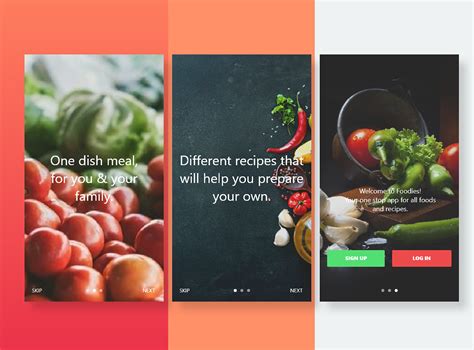 Foodie App Walkthrough On Behance