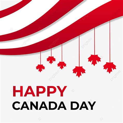 Happy Canada Day Vector Art Png Happy Canada Day Concept With Maple