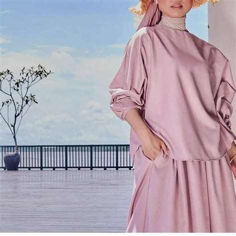 She Dazzle Elena Set In Pale Pink Women S Fashion Muslimah Fashion