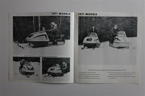 Eskimo Snowmobiles 1971 Dealer Brochure English Canada Ebay