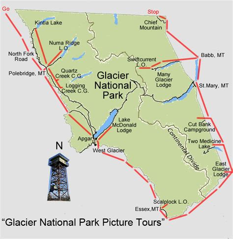 Glacier National Park Picture Tours