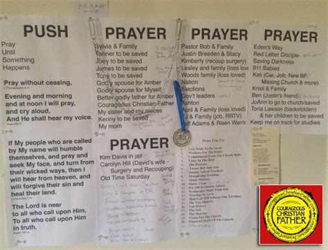 War Room Prayer Wall Courageous Christian Father