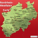 StepMap - Nordrhein-Westfalen Karte - Landkarte für Deutschland