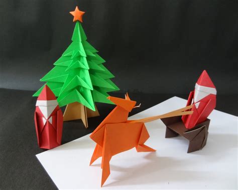 Christmas Origami How To Fold A Christmas Tree Идеи для поделок