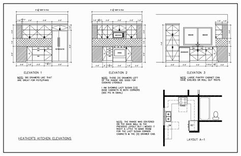 Kitchen Elevation Plan U Shape Small Kitchen Layouts Kitchen