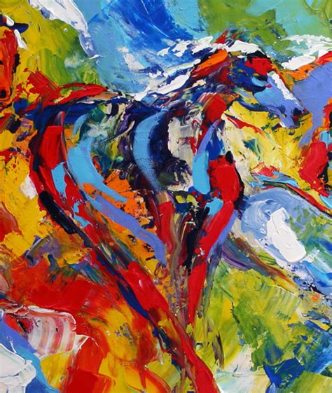 Colorful Abstract Horse Paintings By Texas Artist Laurie Pace Pony