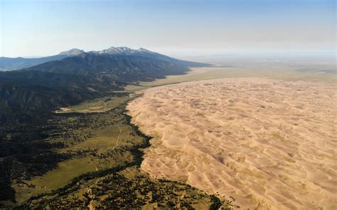 Photos An Aerial View Of Great Sand Dunes National Park And Preserve