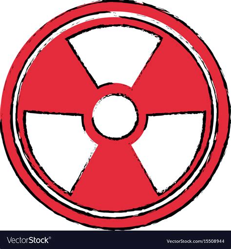 Radiation Caution Hazard Nuclear Symbol Royalty Free Vector